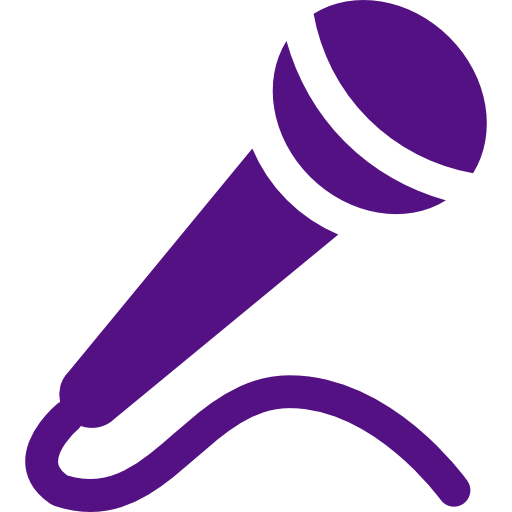Keynotes and speaking icon – a microphone